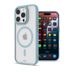 Huse iPhone 16 Pro Max, iPhone 16 Pro Max, Clip-On Hybrid, Matt, MagSafe Compatible, Albastru - vetter.store _2