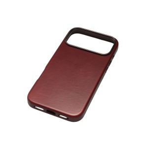 Husa Vetter leatherUP Class burgundy, vedere din spate, fara telefon