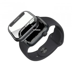 Protectie completa, Apple Watch 44/45 mm, negru