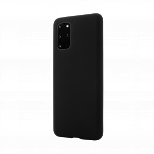 More Series, Husa Samsung Galaxy S20 Plus Clip-On Soft Touch Silk Series, Negru - vetter.store