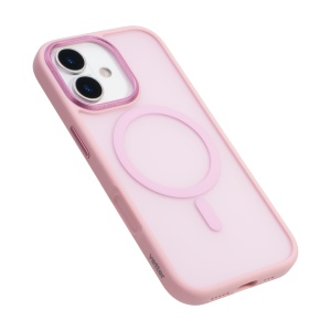 Case for iPhone 17, Clip-On Hybrid, Matt, MagSafe Compatible, Pink - Img 3