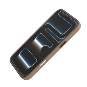 Husa pentru iPhone 17 Pro Max, Clip-On Silk Series with foldable stand, Mag Safe Compatible, Desert Titanium - vetter.store
