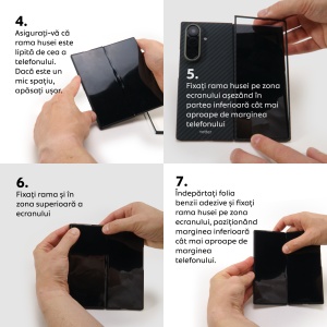 Huse Samsung Z Flip 7, Husa pentru Samsung Galaxy Z Flip7 5G, Clip-On, made from Aramid Fiber, compatibila MagSafe, Kevlar, Black - vetter.store_6