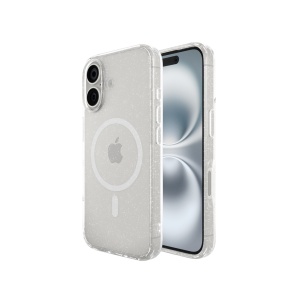 Huse iPhone 16, Husa iPhone 16, MagSafe Compatible, Soft Pro Glitter, Transparent - vetter.store