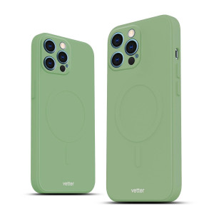 Huse iPhone 12 Pro, Husa iPhone 12 Pro Soft Pro Ultra, Compatibila MagSafe, Verde - vetter.store _1