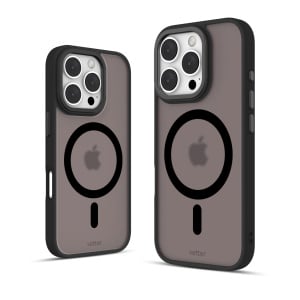 Huse iPhone 16 Pro Max, iPhone 16 Pro Max, Clip-On Hybrid, Matt, MagSafe Compatible, Negru - vetter.store _1
