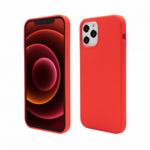 Coque Silk Series Soft Touch, iPhone 12 Pro Max, rouge