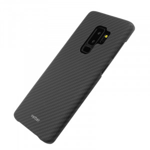 Outlet GSM, 170, More Series, Husa Samsung Galaxy S9+, made from Aramid Fiber, Kevlar, Negru, vetter.store