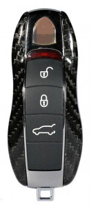 Huse Chei Auto, Husa Vetter pentru cheie Porsche cu 3 butoane, made from Carbon - vetter.store _2