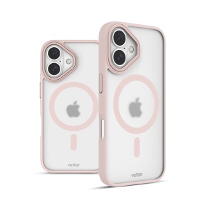 Huse iPhone 16, Husa iPhone 16, Clip-On Hybrid, Matt, MagSafe Compatible, Roz - vetter.store _3
