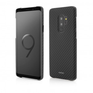 Outlet GSM, 170, More Series, Husa Samsung Galaxy S9+, made from Aramid Fiber, Kevlar, Negru, vetter.store