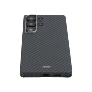 Huse Galaxy S25 Ultra, Husa Samsung Galaxy S25 Ultra Clip-On, made from Aramid Fiber, Kevlar, Compatibila MagSafe, Neagra - vetter.store_4