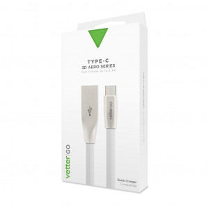 Cabluri Type-C, Cablu USB Type-C Cable, Quick Charge, 3D Aero, Vetter GO - vetter.store _1