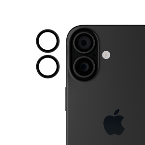 Case iPhone 16 Plus, 16, Individual Camera Lens Protector, Black