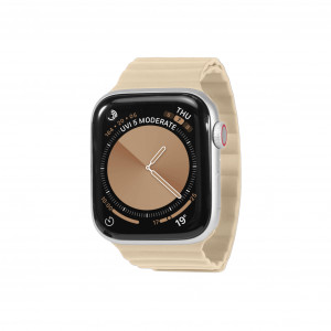 Curea keepON magnetica, Apple Watch 38/40/41/42 mm, bej