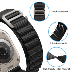 Curele Apple Watch, Curea keepON, Nylon Braided Sport Band for Apple Watch Ultra 2, Ultra 49mm - vetter.store _13