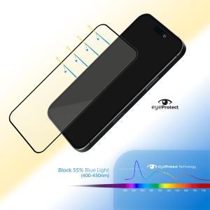 Folie pentru iPhone 17 Pro, EyeSafe 2nd Gen, Blue Light Blocking Tempered Glass - vetter.store_1