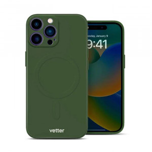 Husa iPhone 14 Pro Soft Pro Ultra, Compatibila MagSafe, Midnight Green