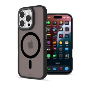 Huse iPhone 16 Pro Max, iPhone 16 Pro Max, Clip-On Hybrid, Matt, MagSafe Compatible, Negru - vetter.store _2