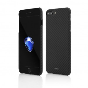 Outlet accesorii telefoane, 211, More Series, Husa iPhone 8 Plus, 7 Plus made from Aramid Fiber, Kevlar, Neagra, vetter.store