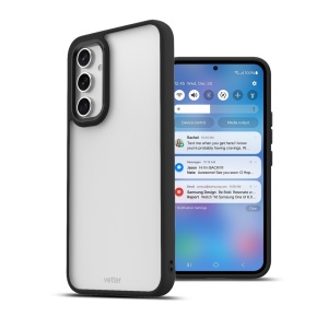 Huse Samsung/More Series, Husa Samsung Galaxy A55 Clip-On Hybrid, Matt, Negru - vetter.store _2