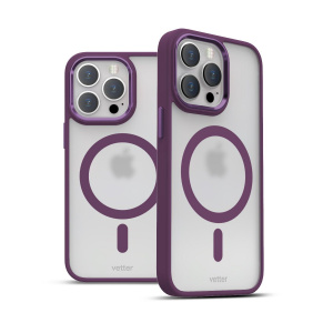 Huse iPhone 14 Pro Max, Husa iPhone 14 Pro Max Clip-On Hybrid Matt, Mov - vetter.store _2