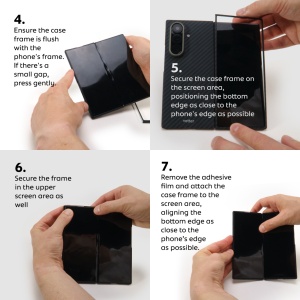 Husa de protectie Vetter pentru Samsung Galaxy Z Fold 8, Kevlar din fibra de aramida, neagra