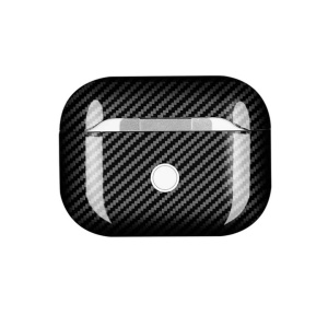 Huse AirPods, Husa AirPods Pro 2, made from Carbon, Glossy Negru - vetter.store _2