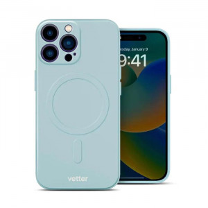 Husa iPhone 14 Pro Soft Pro Ultra, Compatibila MagSafe, Sky Blue
