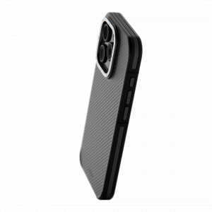 Huse iPhone 15, Husa iPhone 15 Clip-On, Compatibila MagSafe, Aramid Fiber, Hybrid Kevlar, Negru cu Gri - vetter.store _8