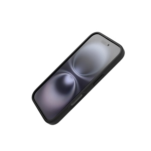 Huse iPhone 16 Plus, Husa iPhone 16 Plus, Clip-On Soft Touch Silk Series Mag Safe Compatible, Negru - vetter.store _2