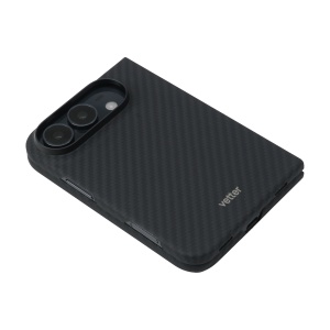 Husa Kevlar Vetter pentru iPhone Duo, vedere in unghi a spatelui