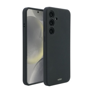 Husa Samsung Galaxy S25 Plus Clip-On Soft Touch Silk Series Mag Safe Compatible, Black - Img 1