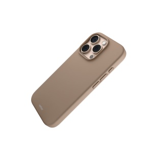 Huse iPhone 16 Pro, Husa iPhone 16 Pro, Clip-On Soft Touch Silk Series Mag Safe Compatible,desert titanium - vetter.store_2