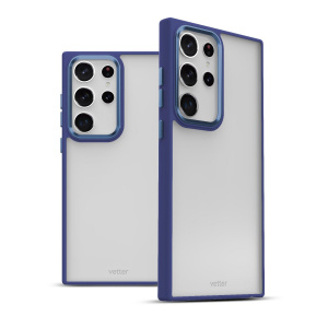 Huse Galaxy S23 Ultra, Husa Samsung Galaxy S23 Ultra Clip-On Hybrid Matt, Royal Albastra - vetter.store _3