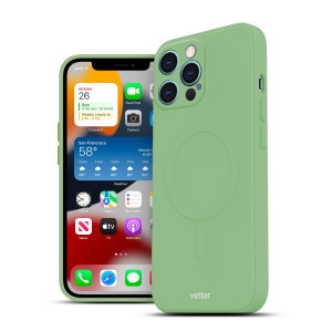 Huse iPhone 12 Pro, Husa iPhone 12 Pro Soft Pro Ultra, Compatibila MagSafe, Verde - vetter.store _2