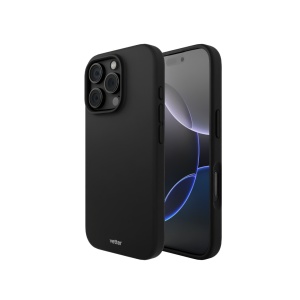 Coque pour iPhone 16 Pro, Clip-On Soft Touch Silk Series Compatible Mag Safe, Noir