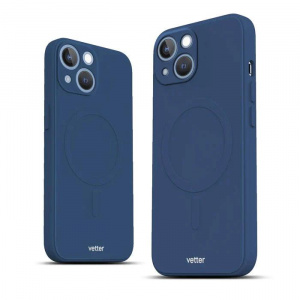 Husa Soft Pro Ultra bleumarin pentru iPhone 14 Plus, compatibila MagSafe