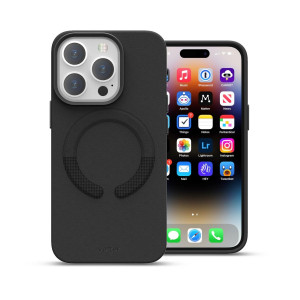 Huse iPhone 14 Pro Max, Husa iPhone 14 Pro Max Clip-On Vegan Piele, Compatibila MagSafe - vetter.store