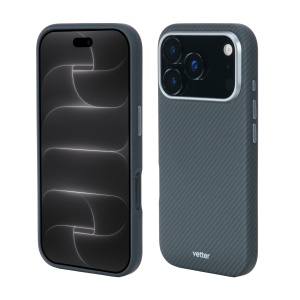 Husa Hybrid Kevlar Enhanced Protection pe iPhone 18 Pro, vedere fata si spate