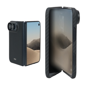 Husa Kevlar Vetter pe iPhone Duo, inchis si deschis