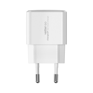 Incarcatoare Retea, Incarcator chargeUP, Smart Travel Charger with Type-C Cable, Vetter Go, Power Delivery, 25W, Alb - vetter.store _3