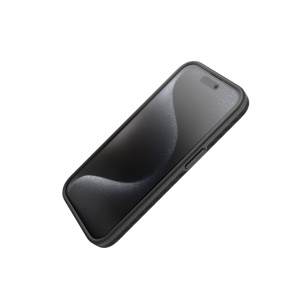 Huse iPhone 15 Pro  , Husa iPhone 15 Pro, Clip-On MagSafe Compatible, Aramid Fiber, Hybrid Kevlar, Slim Series, Negru - vetter.store _1