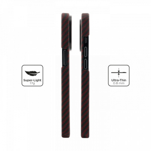 Huse iPhone 13 Pro  , Husa iPhone 13 Pro , made from Aramid Fiber, Kevlar, Compatibila MagSafe, Neagra - vetter.store _8
