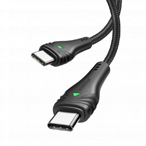 Cabluri Type-C, Cablu USB Type-C to Type-C cu Indicator LED de Stare, 60W, 1.5m - vetter.store _1