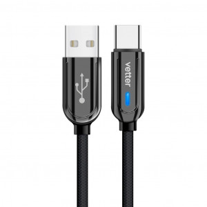 Cabluri Type-C, Cablu Smart Type-C Inteligent cu Auto-Disconnect și Indicator LED de Stare - vetter.store