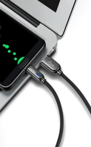 Cablu Smart USB-C, Auto Disconnect 2nd Gen, Led Status indicator, Negru-vetter.store_1