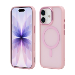 Coque pour iPhone 17, Clip-On Hybrid, mat, compatible MagSafe, rose