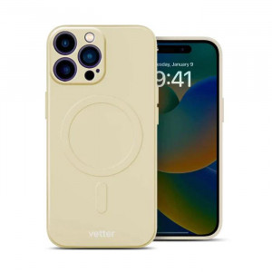 Husa iPhone 14 Pro Soft Pro Ultra, Compatibila MagSafe, Milky White