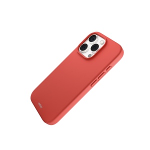 Huse iPhone 16 Pro Max, Husa iPhone 16 Pro Max, Clip-On Soft Touch Silk Series Mag Safe Compatible, Red - vetter.store_2